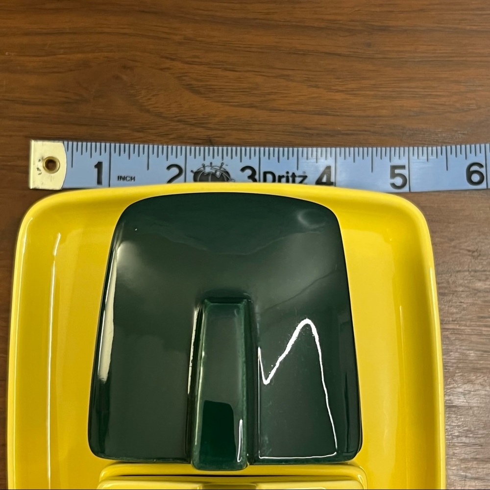 Franciscan Vintage 5 piece Ware Condiment Set 4 Toastmaster Green & Yellow MCM - Picture 15 of 15
